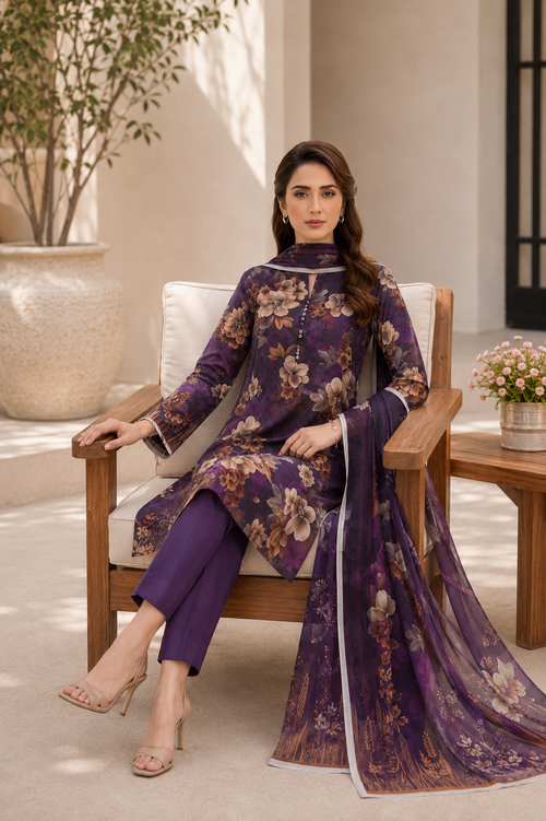 3 Piece Lawn Suit (Pret)