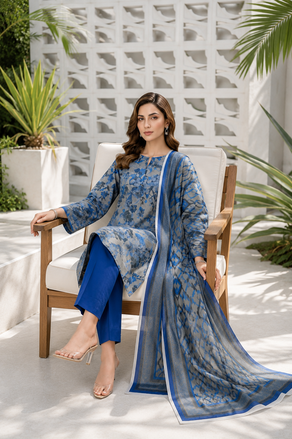3 Piece Lawn Suit (Pret)