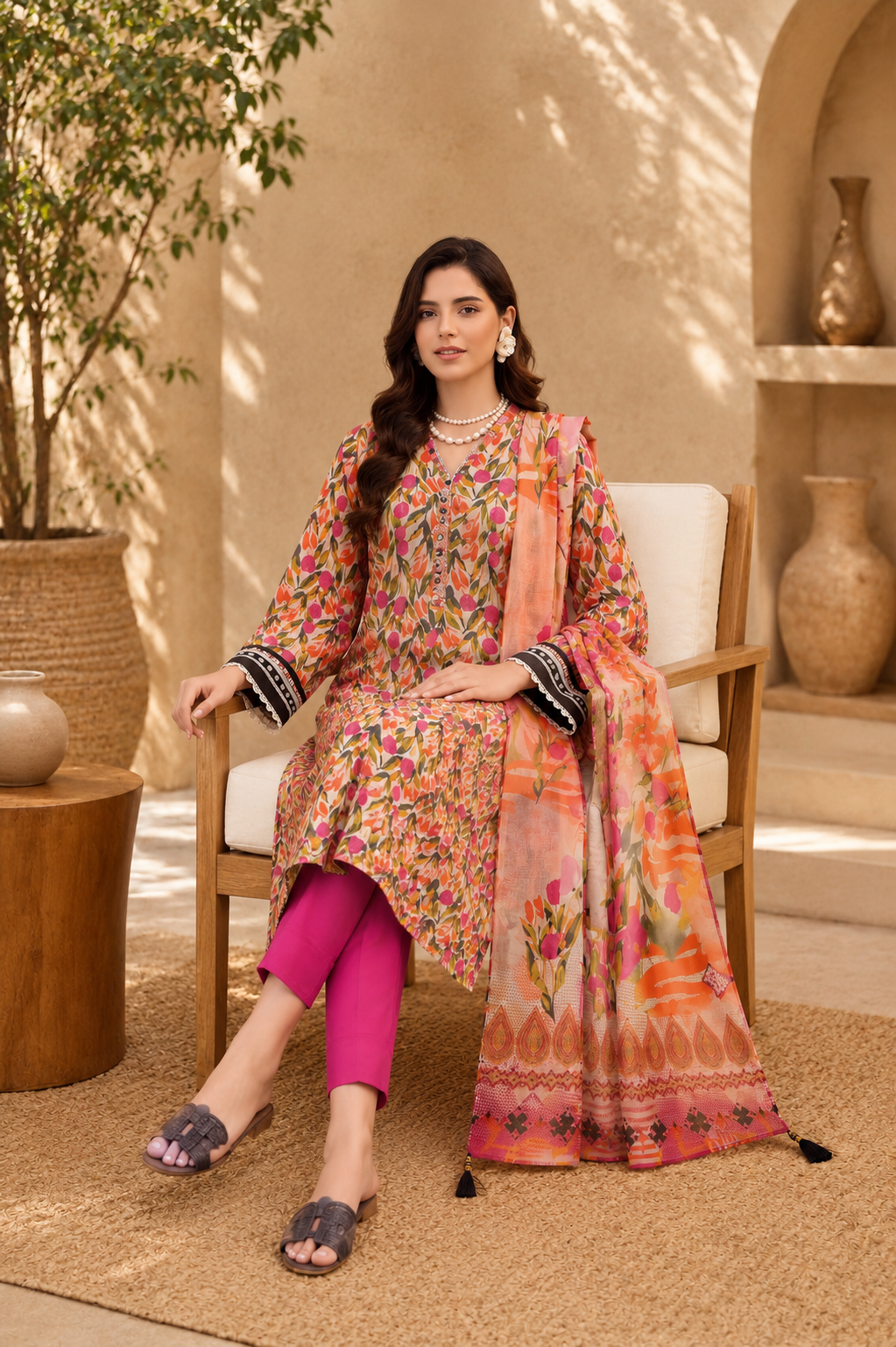 3 Piece Lawn Suit (Pret)
