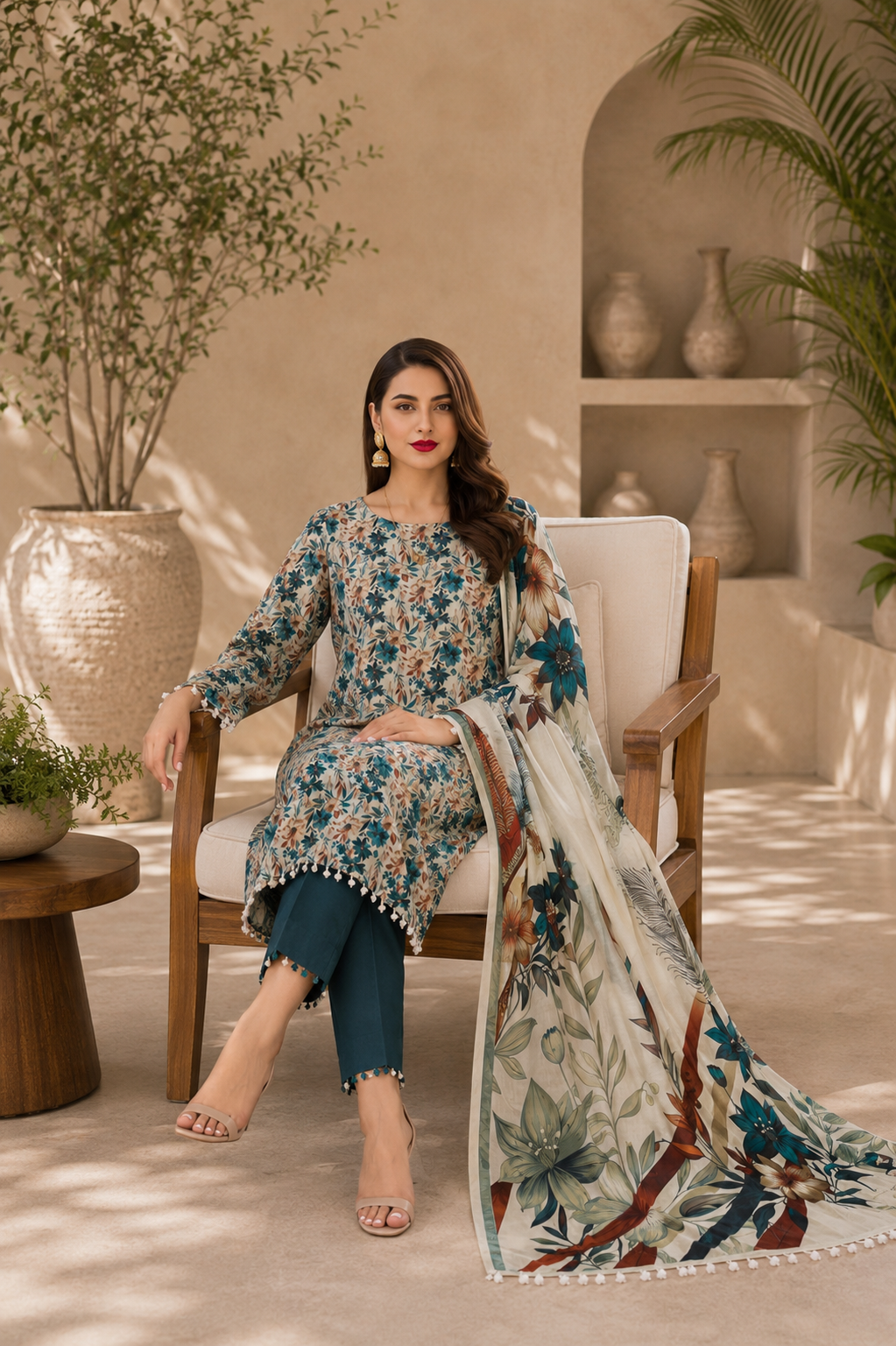 3 Piece Lawn Suit (Pret)
