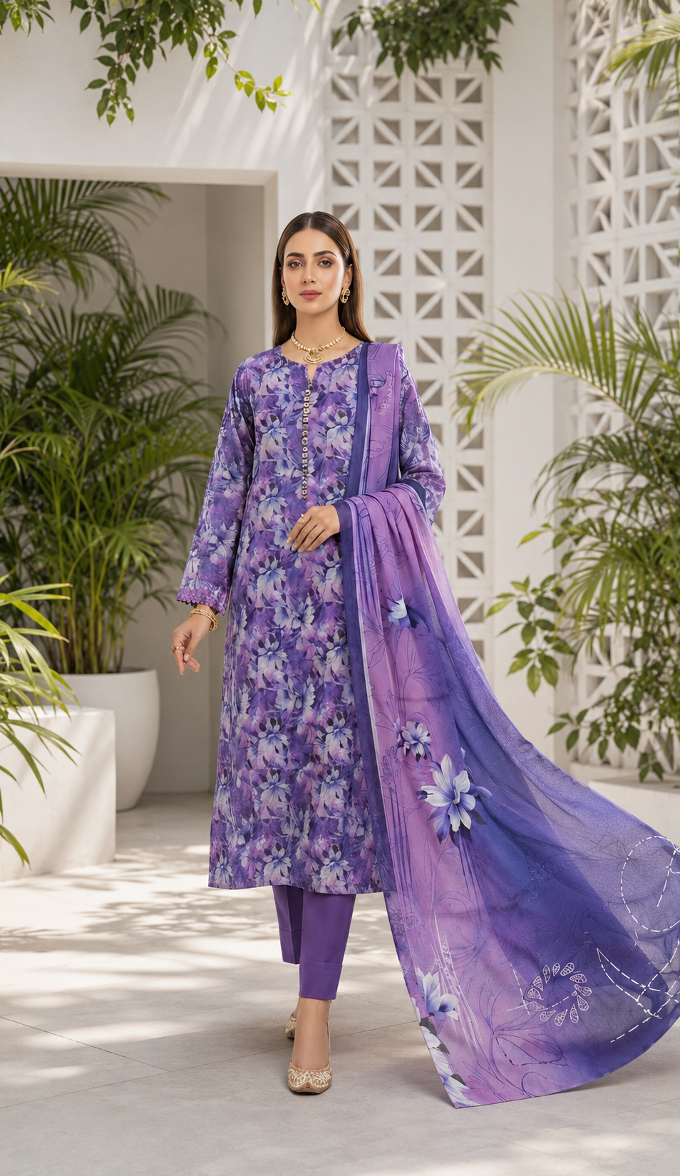 3 Piece Lawn Suit (Pret)