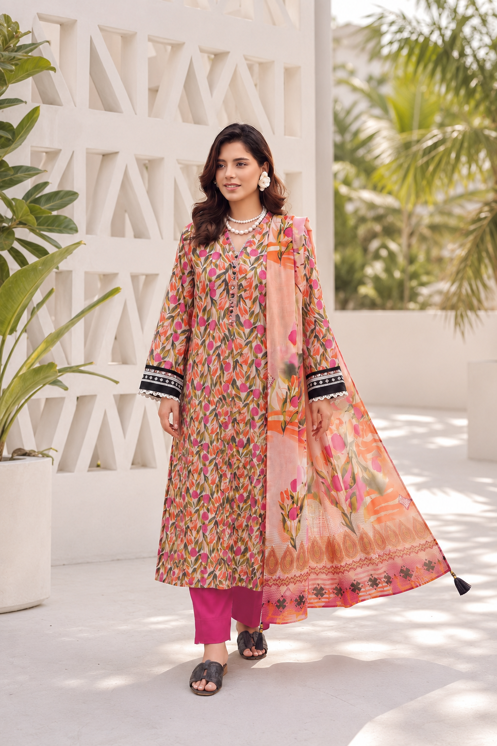 3 Piece Lawn Suit (Pret)