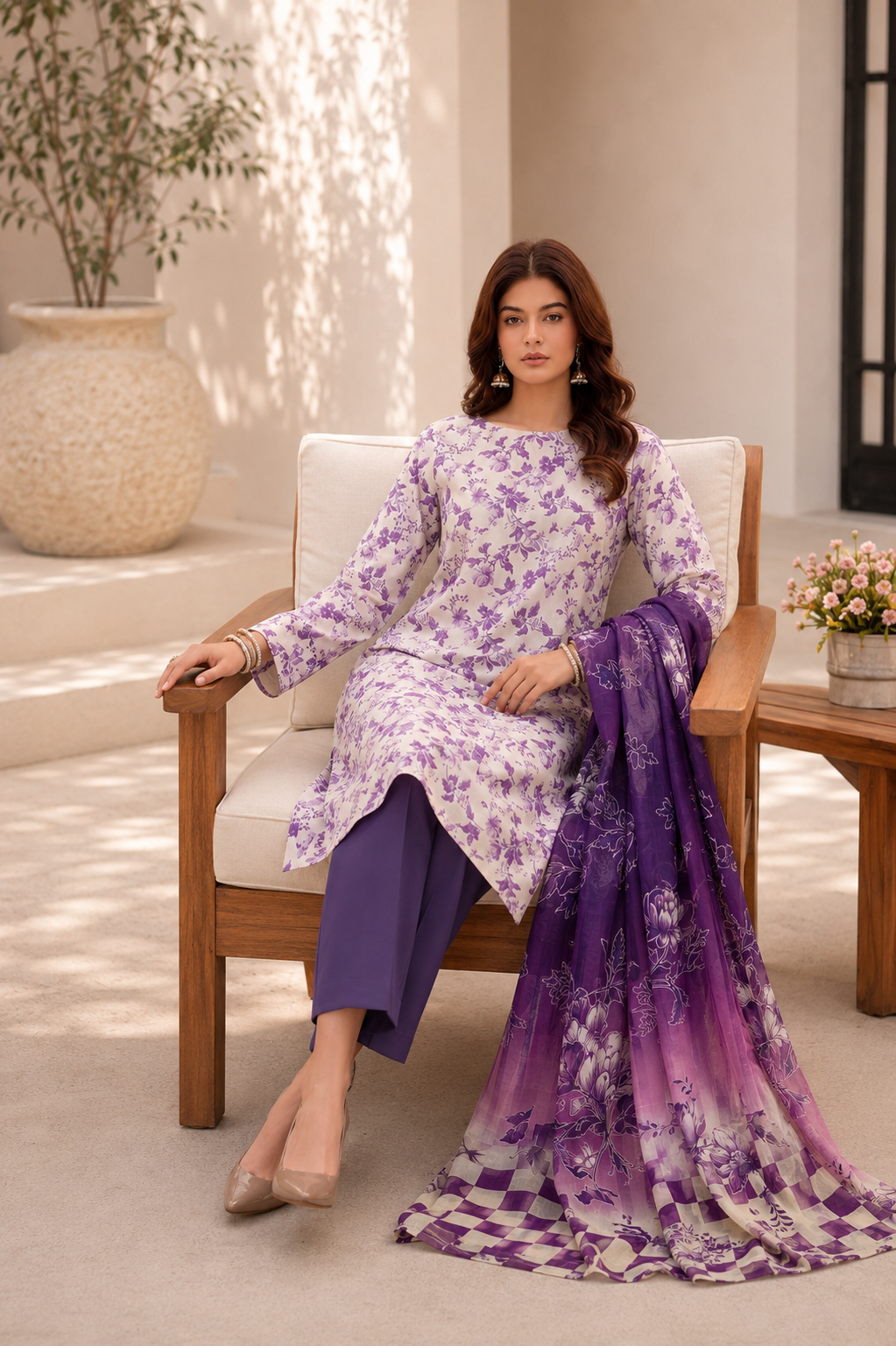 3 Piece Lawn Suit (Pret)