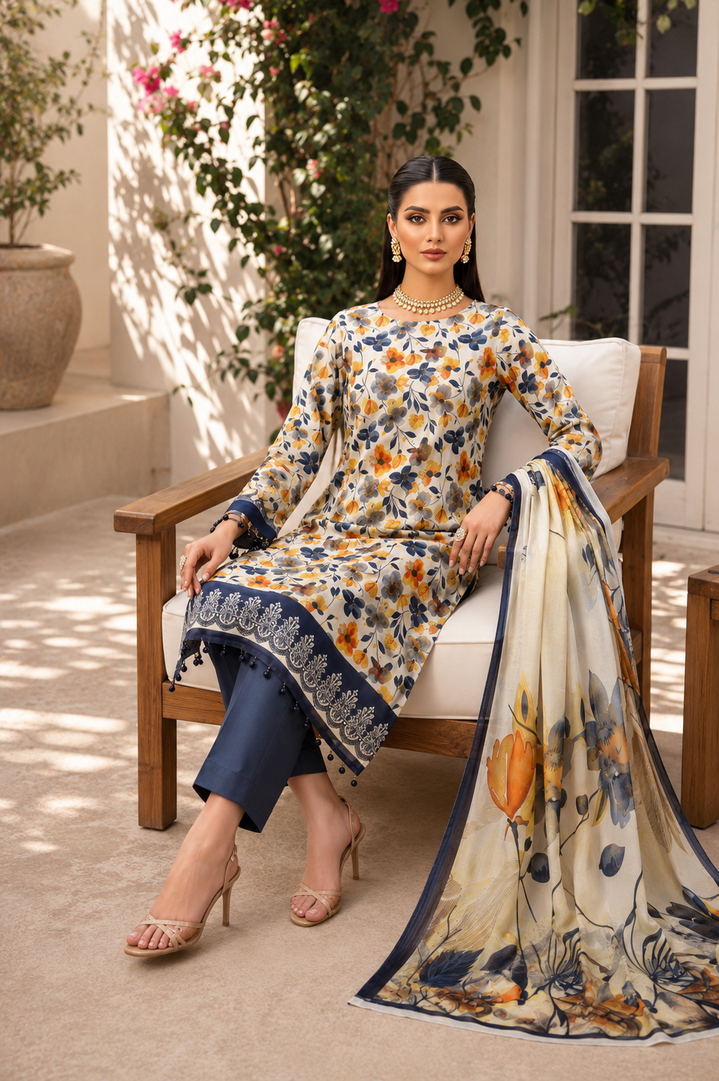 3 Piece Lawn Suit (Pret)
