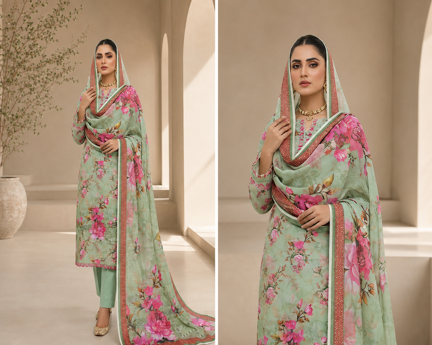 3 Piece Lawn Suit (Pret)